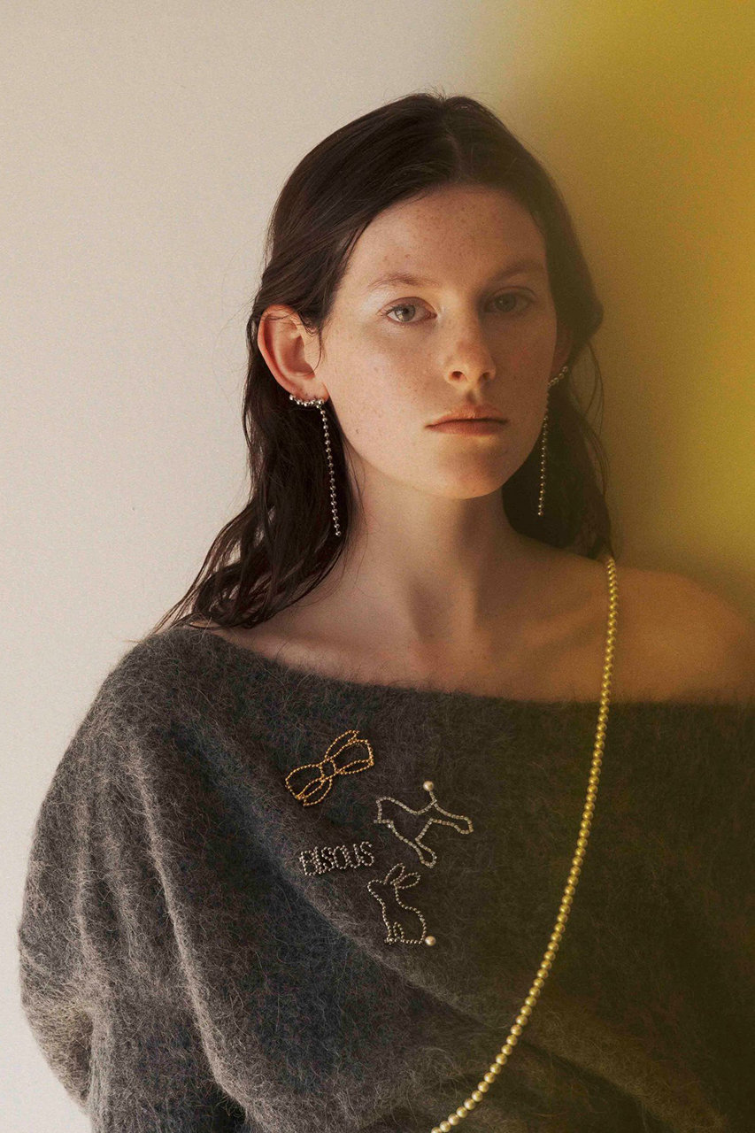 ADER.bijoux(アデル ビジュー)｜CUTSTEEL rabbit ブローチ/シルバー の