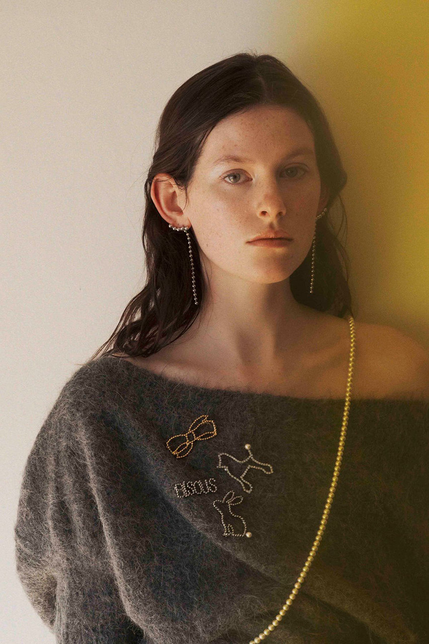 ADER.bijoux(アデル ビジュー)｜CUTSTEEL bisous ブローチ/シルバー の