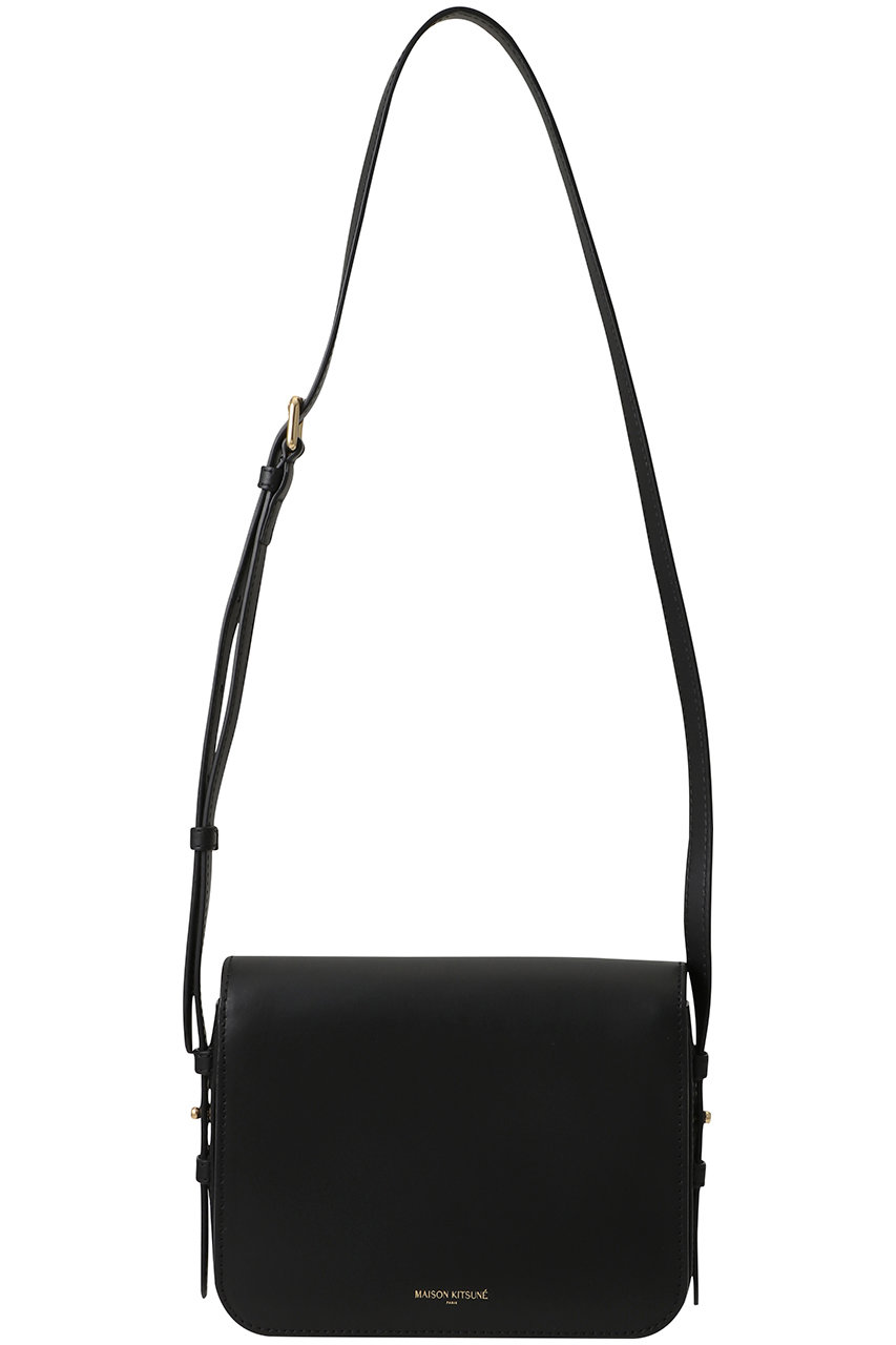 MAISON KITSUNE(メゾン キツネ)｜EDIE ショルダーバッグ/ブラック の