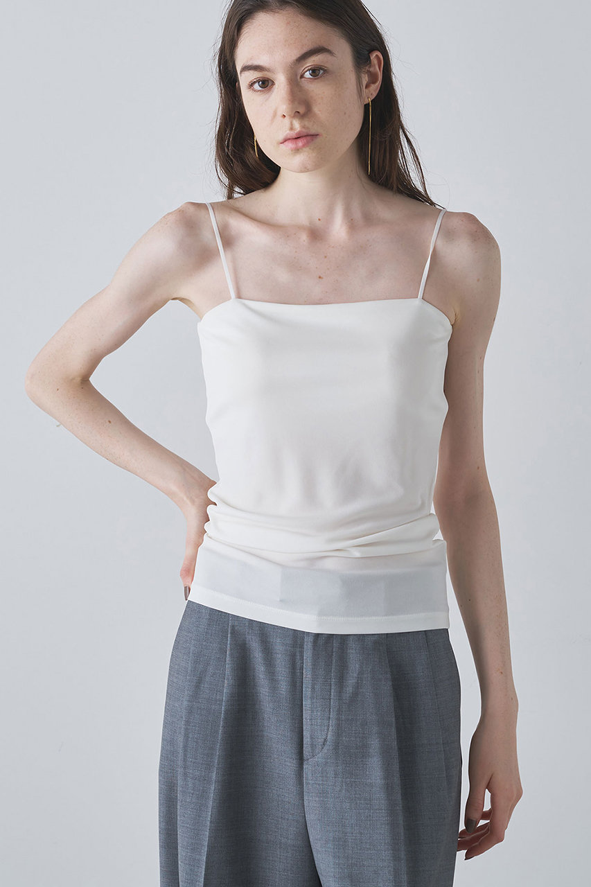 Whim Gazette(ウィム ガゼット)｜カップ付キャミソール/オフホワイト