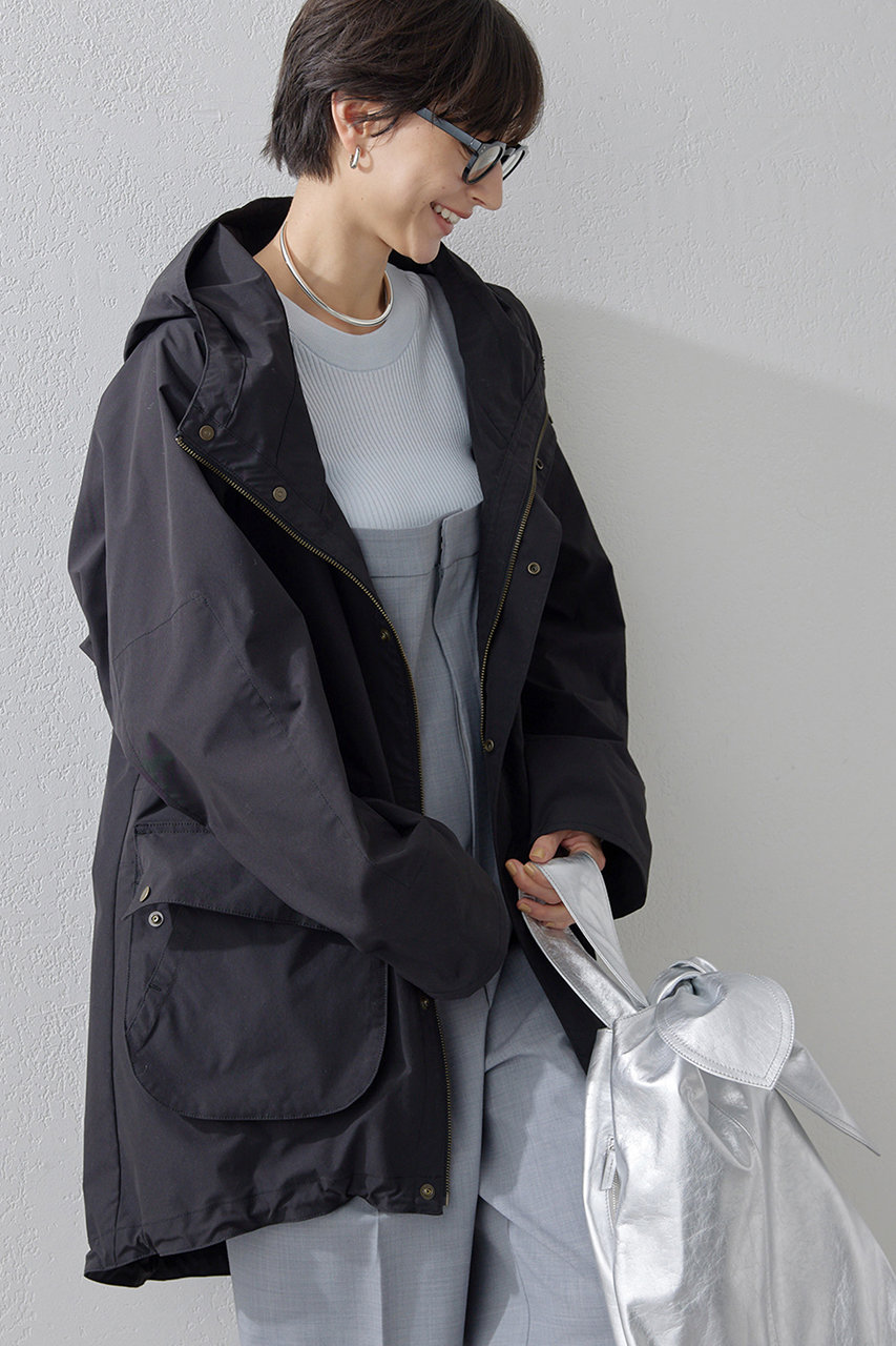 Whim Gazette(ウィム ガゼット)｜フーディーブルゾン/ブラック の通販