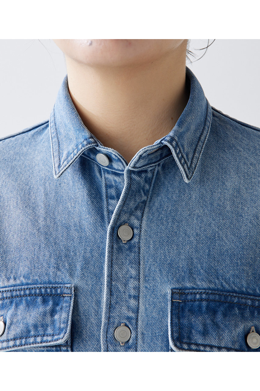 Whim Gazette(ウィム ガゼット)｜ドロップデニムシャツ/インディゴ