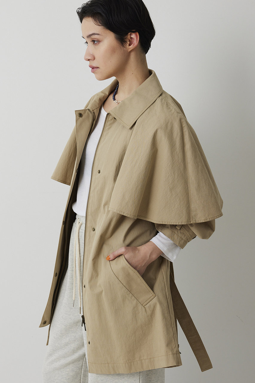 Whim Gazette(ウィム ガゼット)｜【THE PAUSE】ケープコート/ベージュ