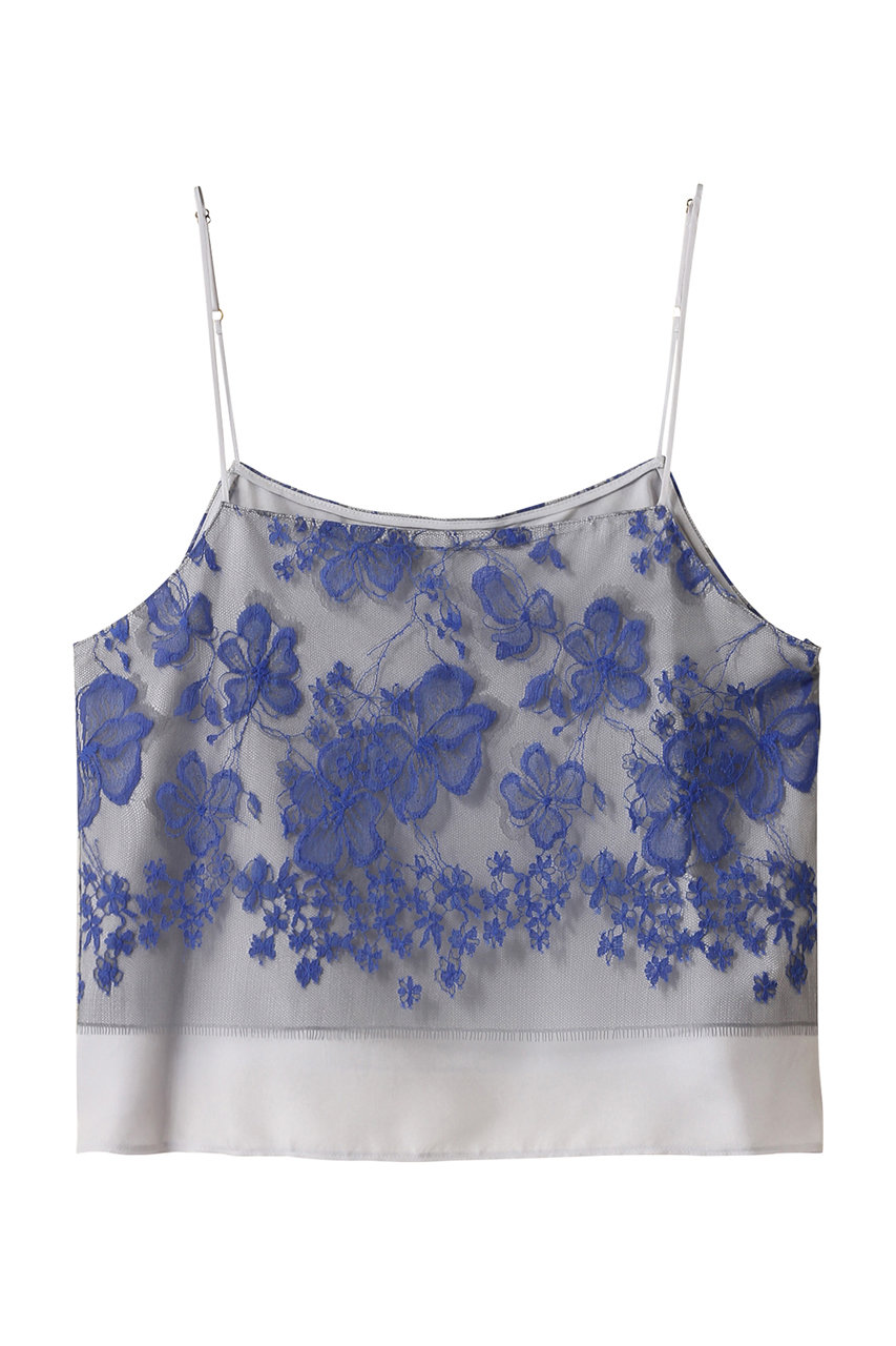 ebure(エブール)｜ブルーフラワーレース キャミソール/ブルー の通販