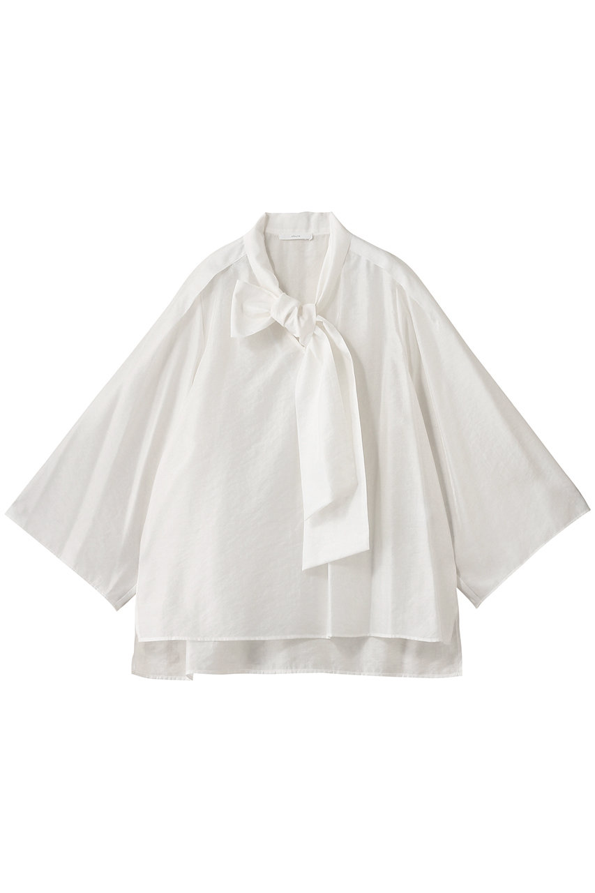 ebure(エブール)｜【店舗限定】ブライトシアー ボウタイブラウス