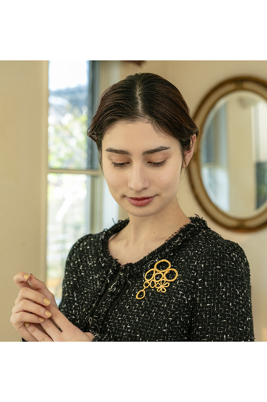 CECILE ET JEANNE(セシル・エ・ジャンヌ)｜ブーケ ブローチ ゴールド