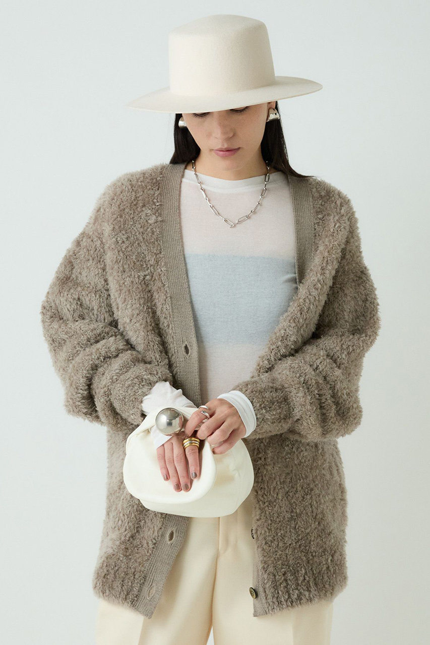 Chaos(カオス)｜ペルシアモールカーディガン/モカベージュ の通販