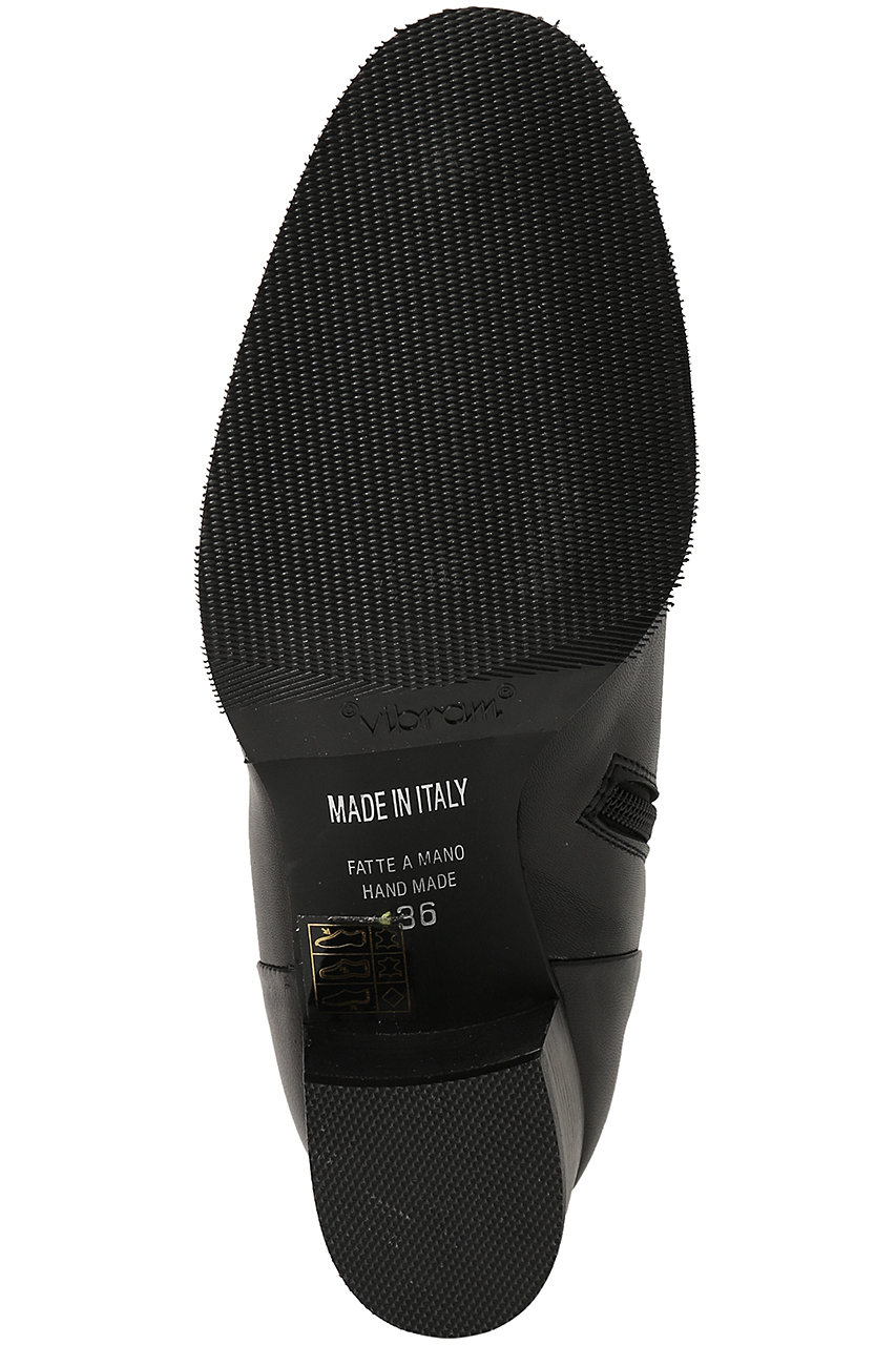 LucaGrossi(ルカ グロッシ)｜レザーロングブーツ/ブラック の通販