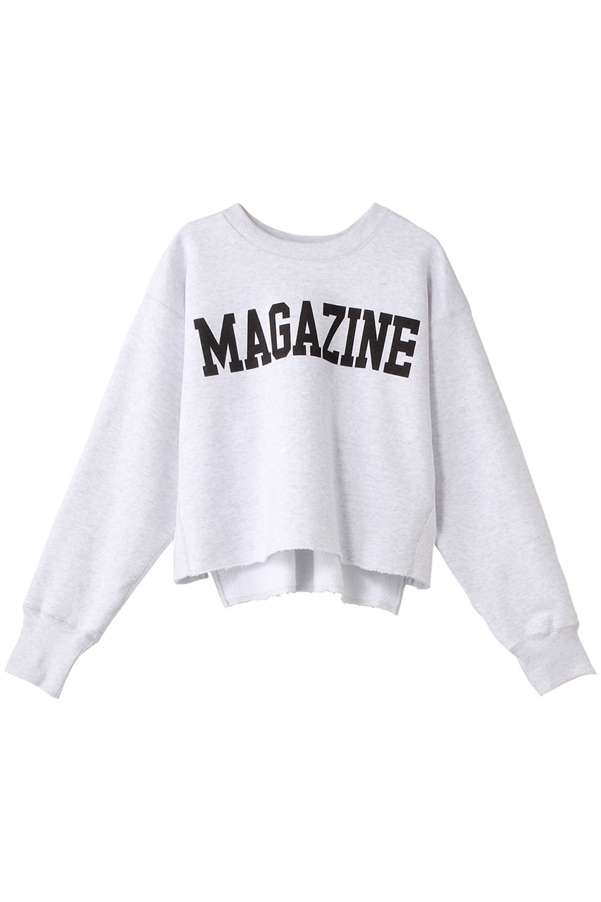 THIRD MAGAZINE(サードマガジン)｜ロゴボクシースウェット/杢グレー の