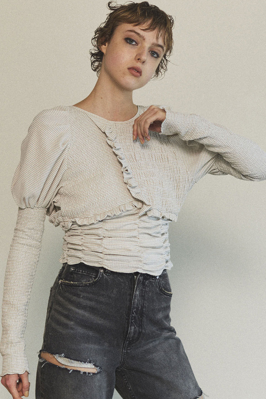 MAISON SPECIAL(メゾンスペシャル)｜2way Puff Sleeves Gathered