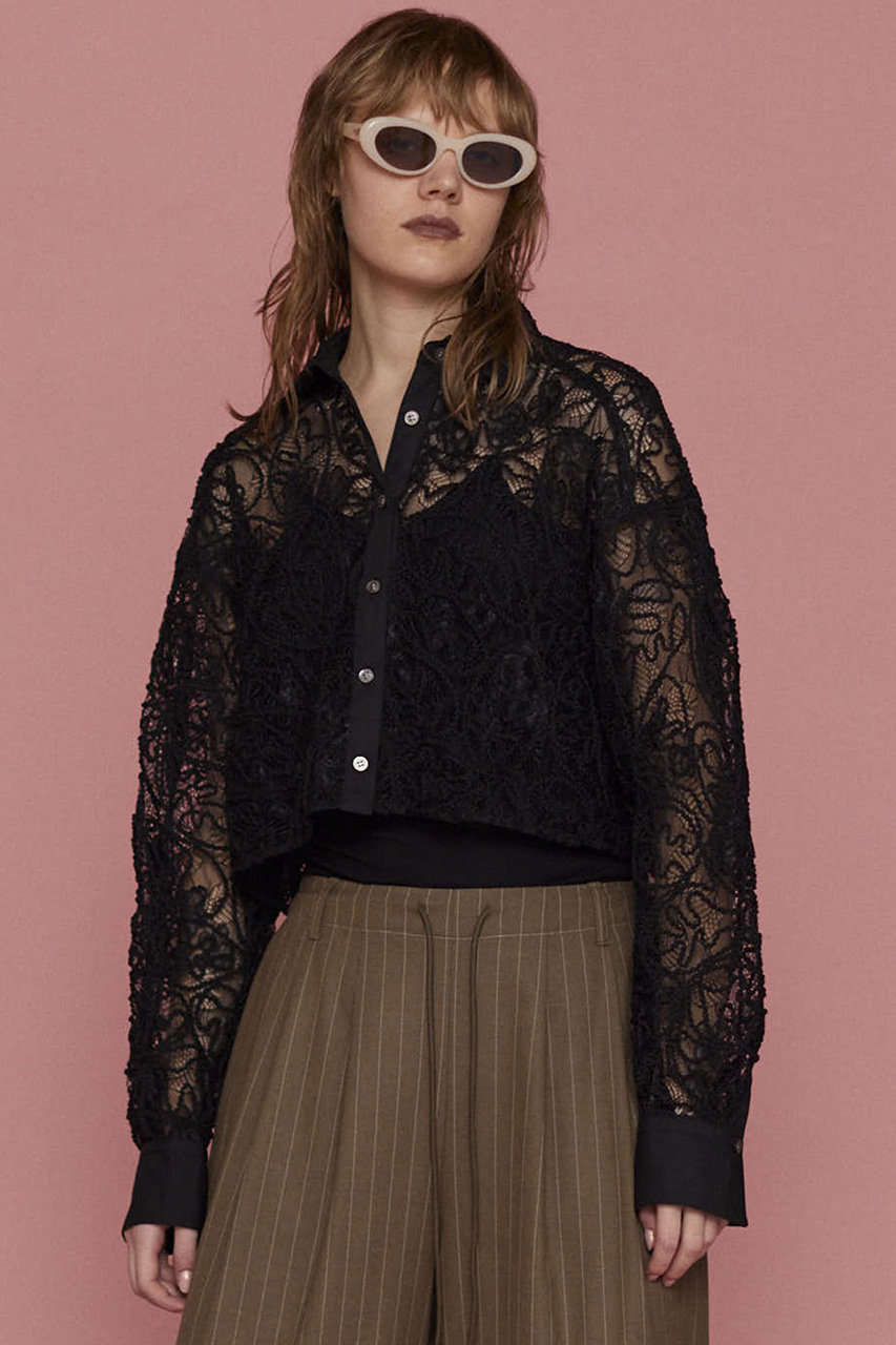 MAISON SPECIAL(メゾンスペシャル)｜Embroidery Lace Fabric Short