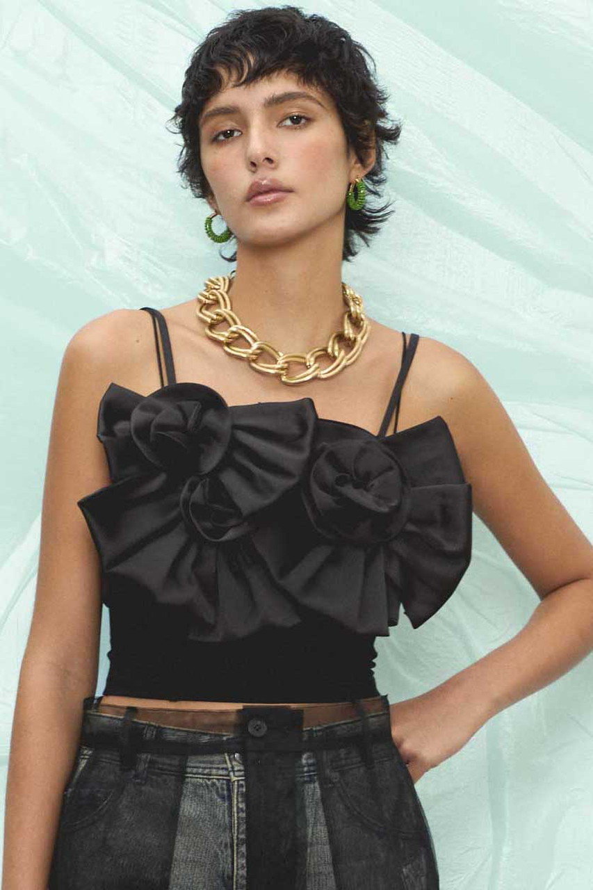 MAISON SPECIAL(メゾンスペシャル)｜Rose Ribbon Motif Bustier/ローズ