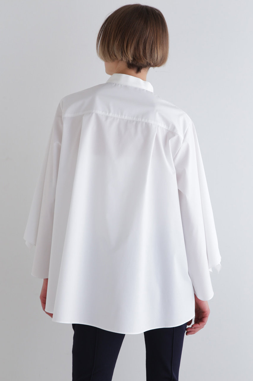 LE PHIL(ル フィル)｜ラッフルスリーブブラウス/ホワイト の通販