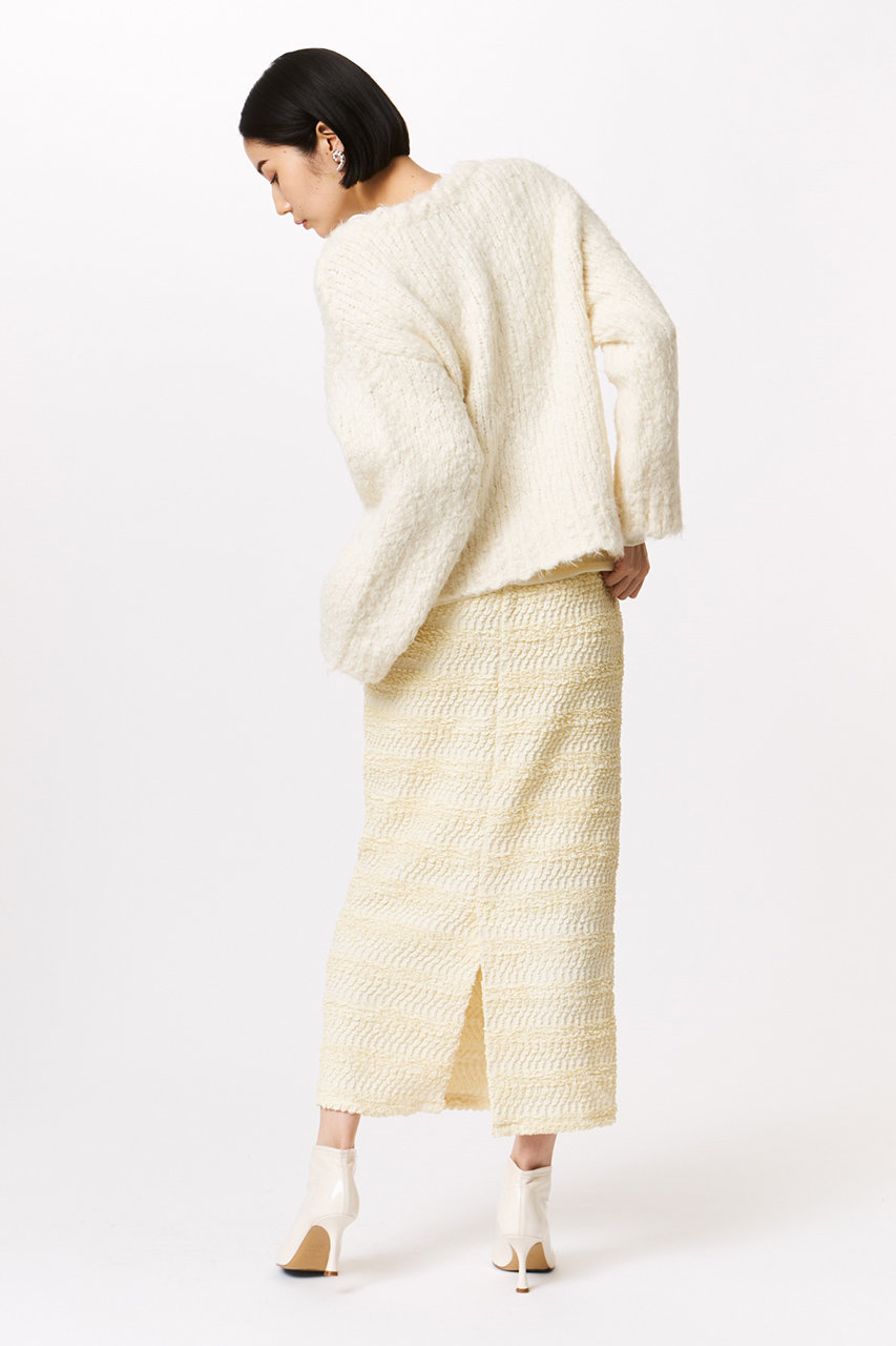 STUNNING LURE スラブフェザーカーディガン