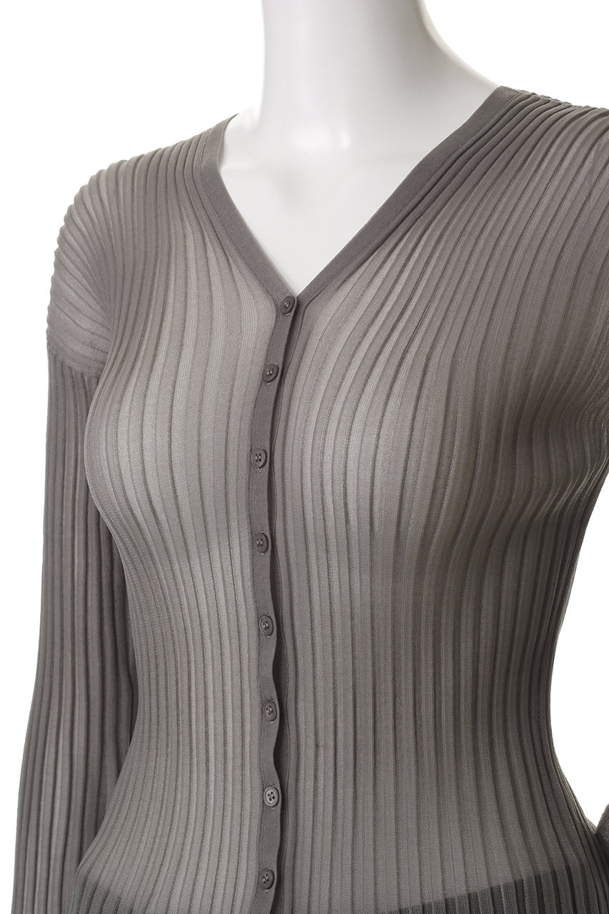 STUNNING LURE(スタニングルアー)｜rシアーリブニットカーディガン