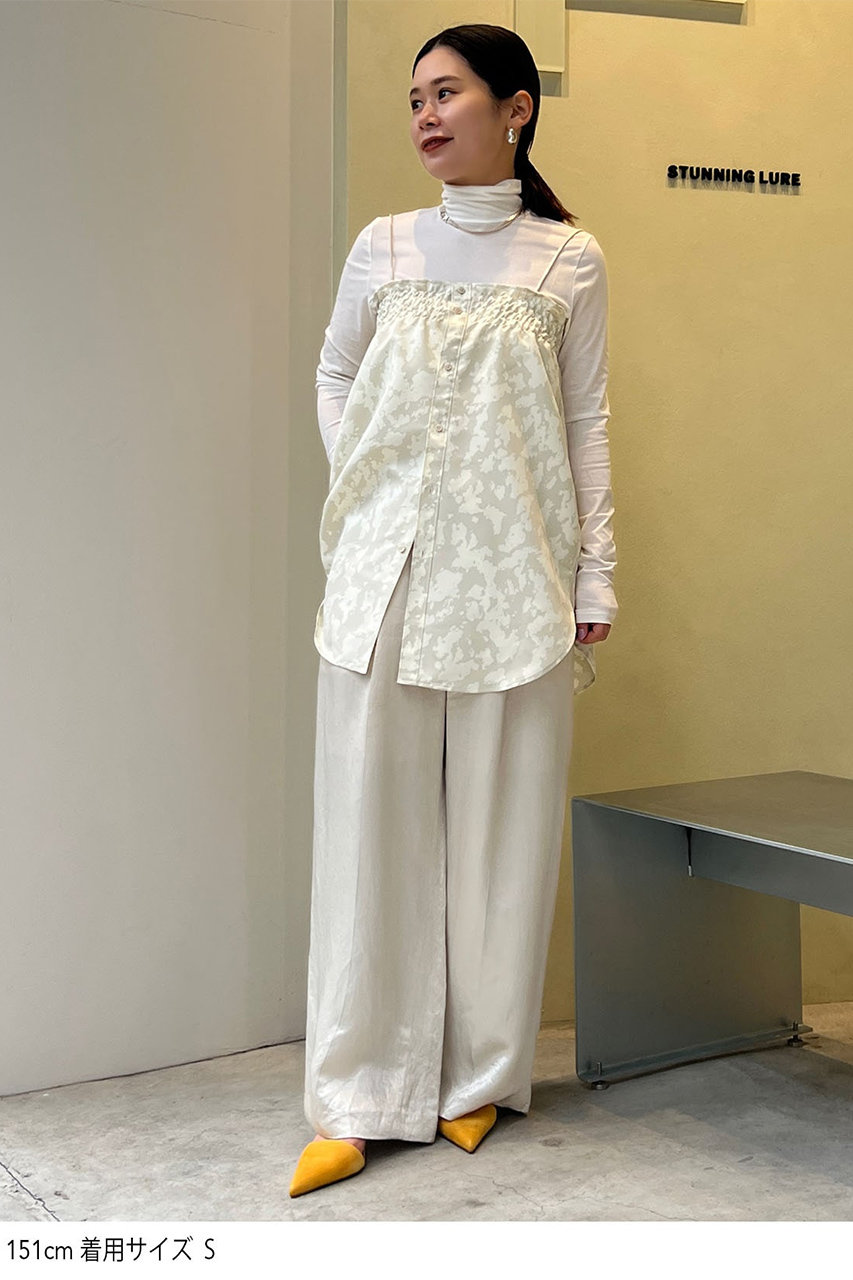 STUNNING LURE(スタニングルアー)｜シャーリングキャミシャツ/ライト