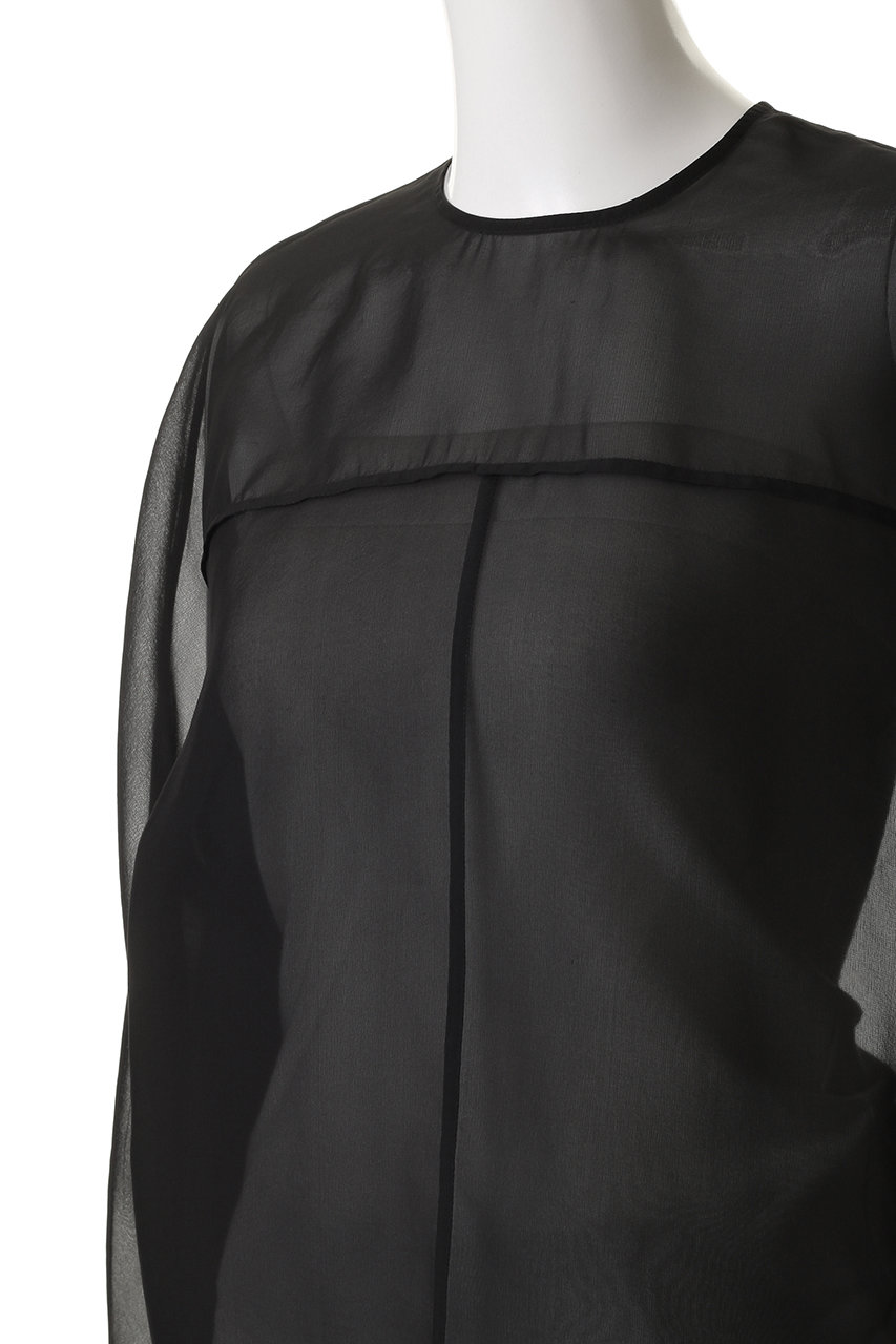 DEPAREILLE(デパリエ)｜シルクオーガンジーブラウス/ベージュ の通販