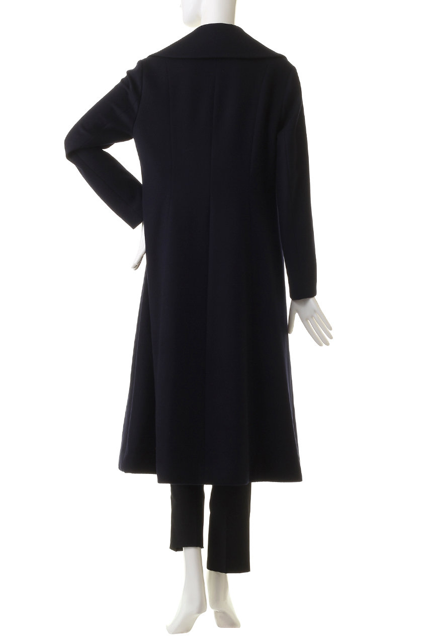 MW(エムダブリュー)｜ソフトウール ダブル ロングコート/ダーク