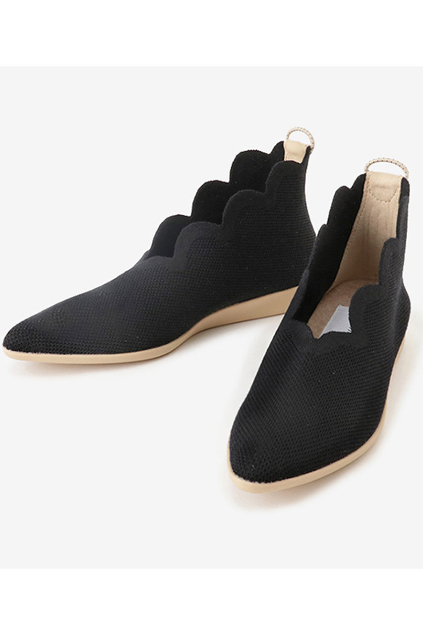 Offen(オッフェン)｜pointedboots-SCALLOP/BLACK の通販｜ELLESHOP