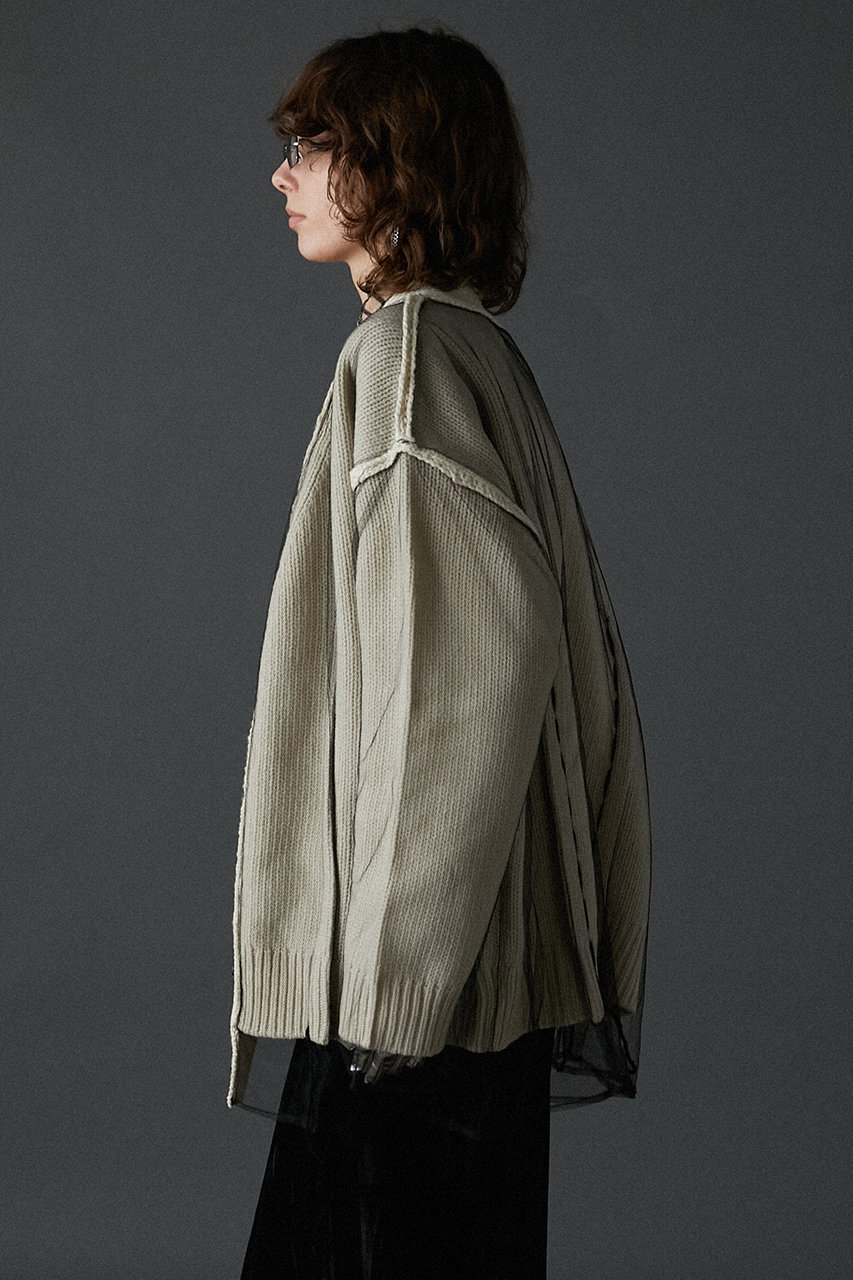 PRANK PROJECT(プランク プロジェクト)｜チュールレイヤードニット