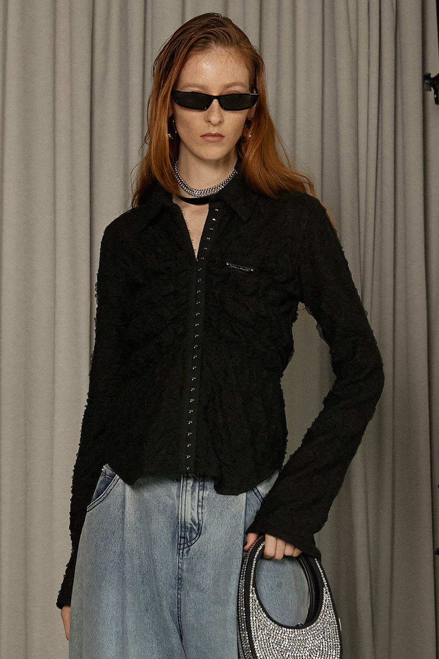 PRANK PROJECT(プランク プロジェクト)｜チュールジャガードシャツ