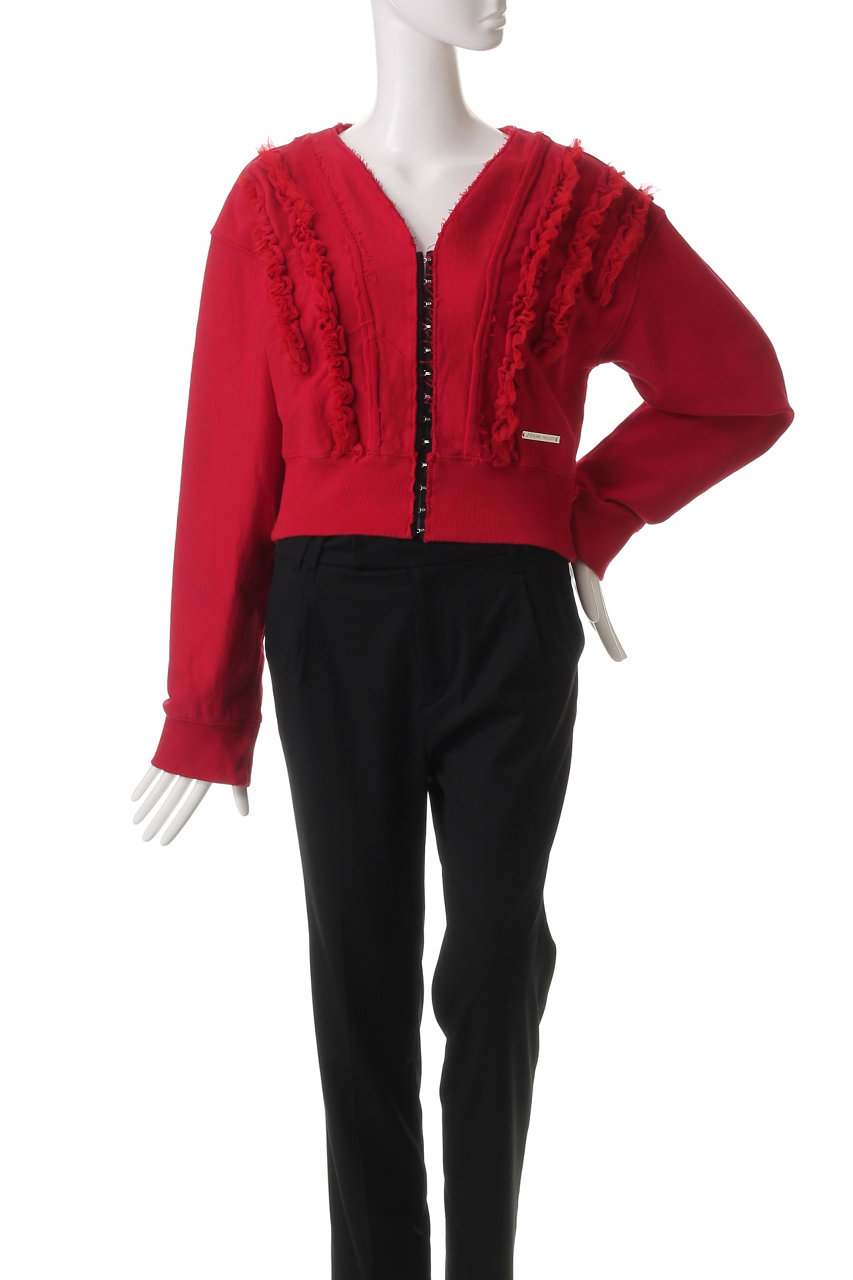 PRANK PROJECT(プランク プロジェクト)｜フリルスウェットカーディガン