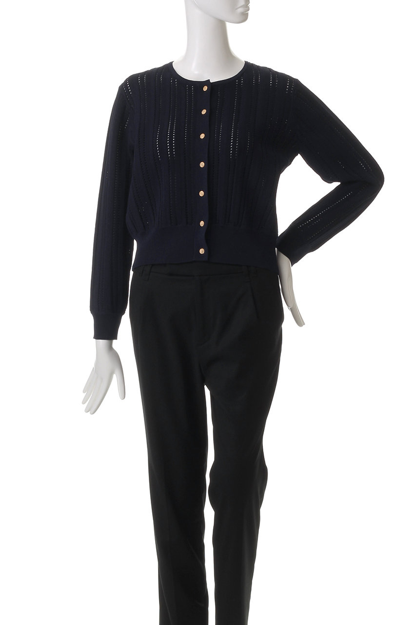 CORCOVADO(コルコバード)｜レースニットカーディガン/ホワイト の通販