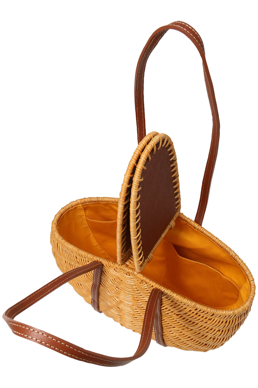 DAISY LIN(デイジーリン)｜Bag “Shell Rattan”/ナチュラル×ブラウン の