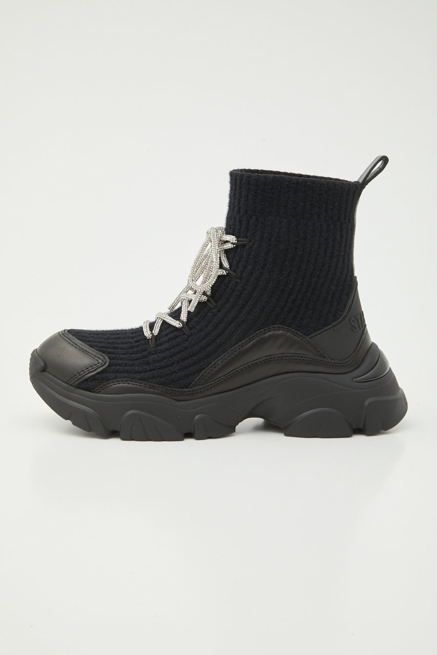 STACCATO(スタッカート)｜ドルチェコードスニーカーブーツ/ブラック の