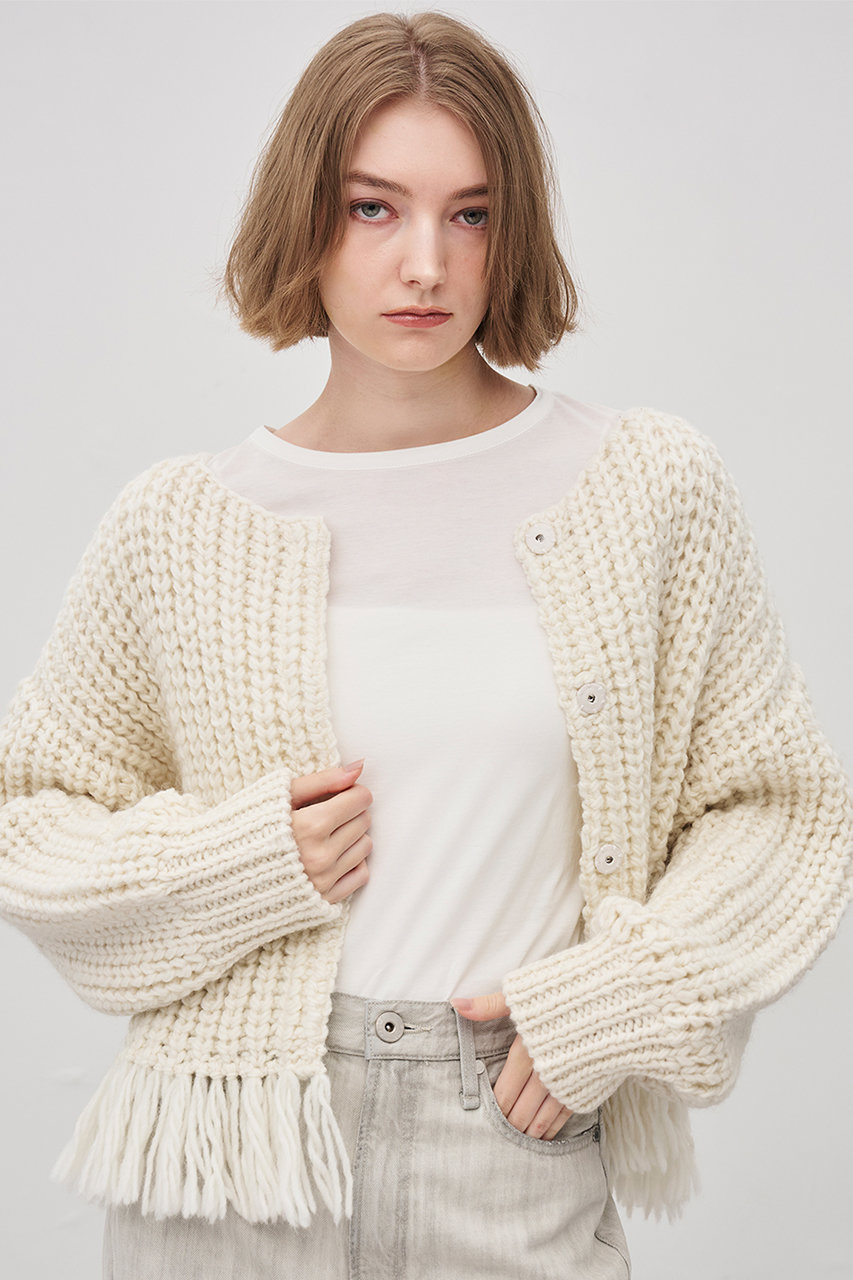 uncrave(アンクレイヴ)｜ハンドニット カーディガン/オフ の通販