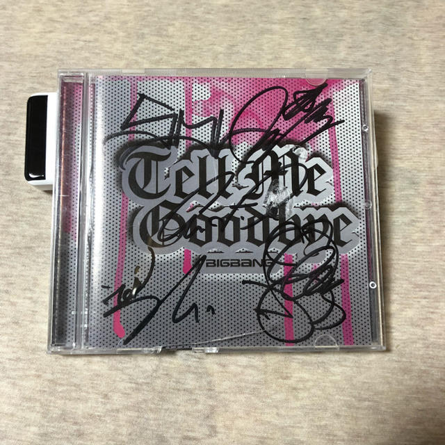 BIGBANG メンバー直筆サイン入りCD 貴重品 BIGBANG メンバー直筆サイン