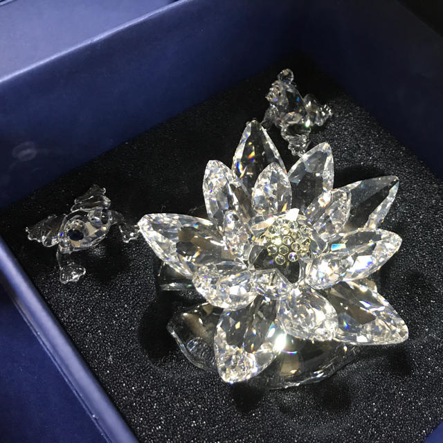 スワロフスキー睡蓮0826 スワロフスキー 睡蓮 キャンドルスタンド