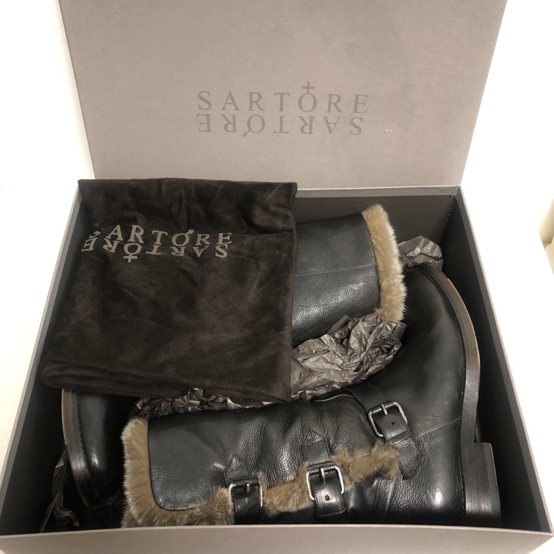 SARTORE - 【サルトル】ラビットファー エンジニアブーツの通販 by