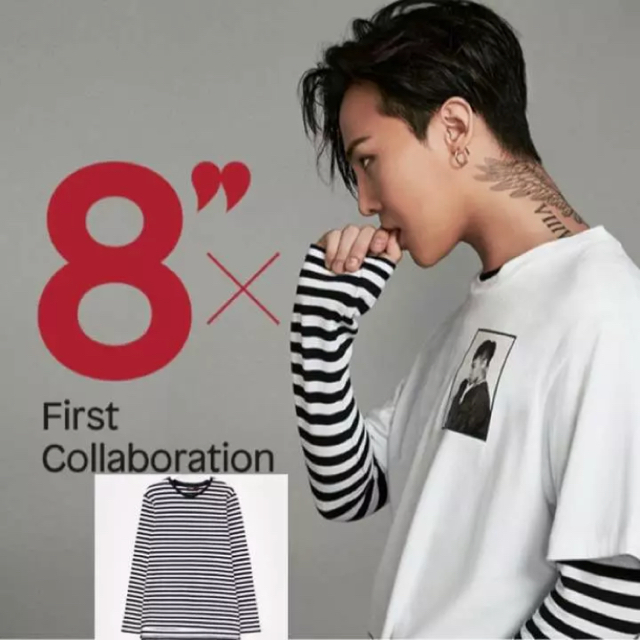 8seconds - G-DRAGON ボーダーTシャツの通販 by GDgd shop｜エイト