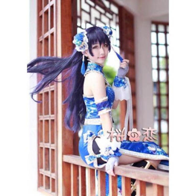 ラブライブ！ 園田海未 チャイナ覚醒 コスプレ衣装 桜の恋の通販 by