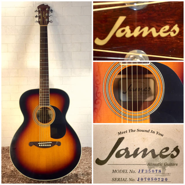 James アコースティックギター JF350TS タバコサンバースト