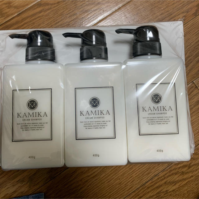 カミカシャンプー 黒髪クリームシャンプー KAMIKA 400g × 3本の通販は