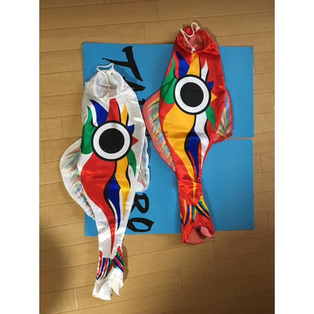 岡本太郎 鯉のぼり オカモト200 KOINOBORI 白 赤 吹き流しセット 岡本