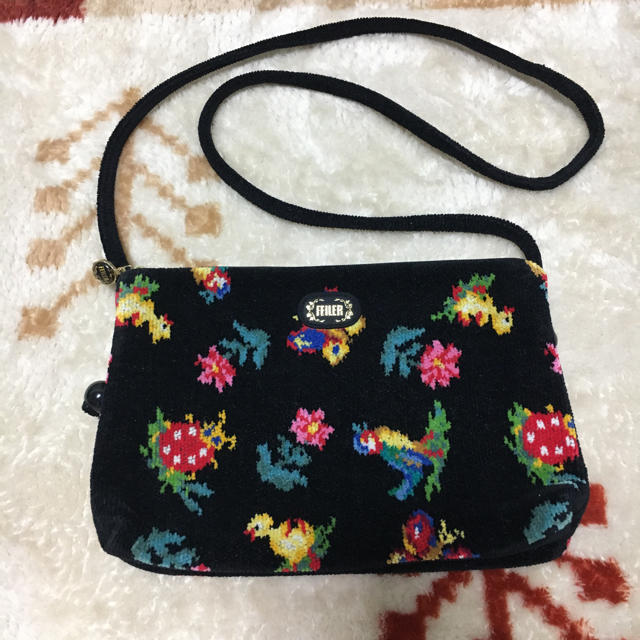 FEILER - レア フェイラー ハイジ 黒 ブラック ポシェット ショルダー