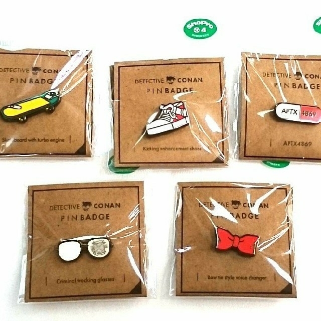 小学館 - 鳥取 限定【名探偵コナン】アイテム ピンバッジ 5点