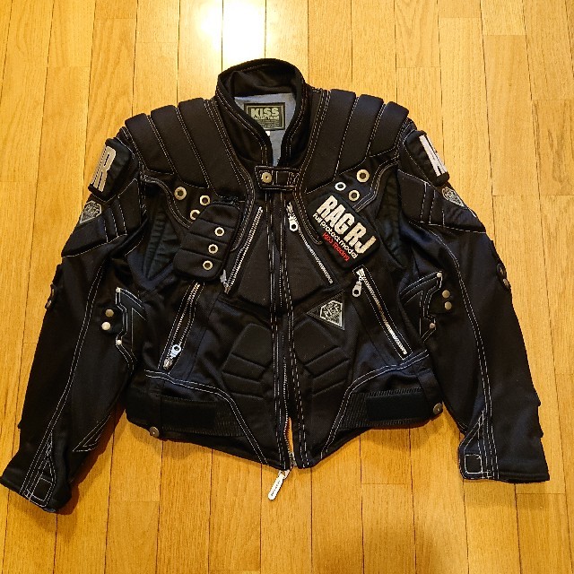 ライダースジャケット/KISS /キスレーシングチーム/ブラック/バイク の