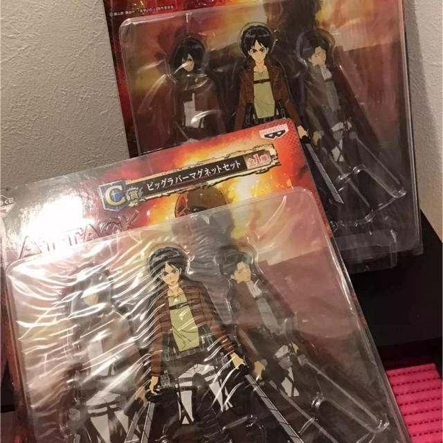 進撃の巨人➃《一番くじ ビッグラバーマグネットセット》の通販 by