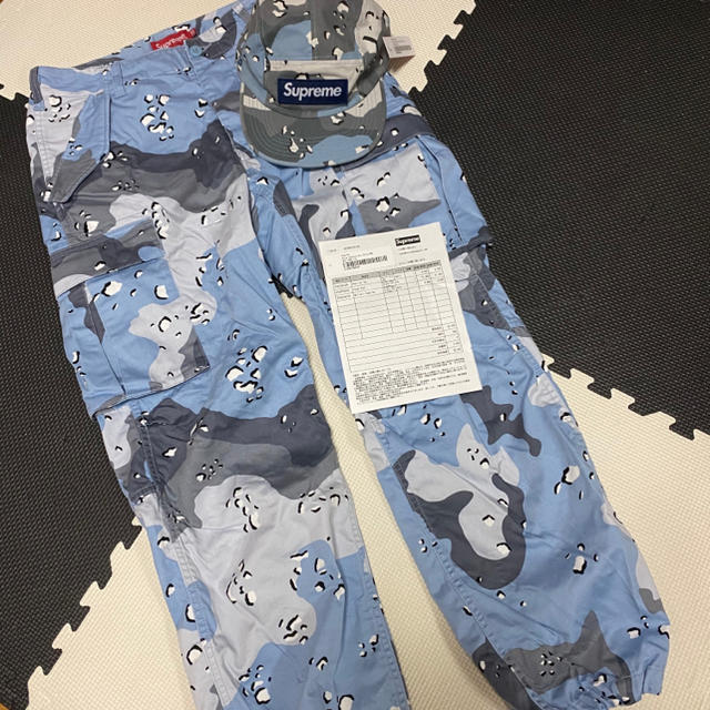 Supreme - supreme ミリタリーキャンプキャップ チョコチップカモ柄の