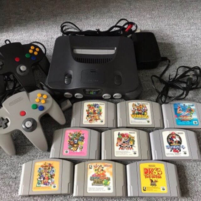 NINTENDO 64 - 任天堂64本体 カセット9本付きの通販 by RX's shop