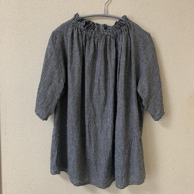 nest Robe - ネストローブ 先染めリネンフリルカラーブラウスの通販 by