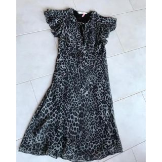 DIANE von FURSTENBERG（レオパード ・ ひざ丈ワンピース）のフリマ