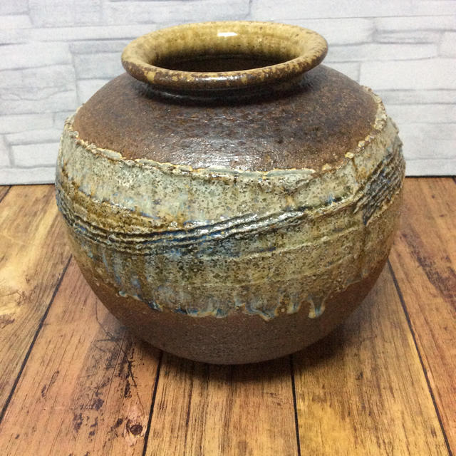 三彩作 信楽焼 花瓶の通販 by エヴァン｜ラクマ