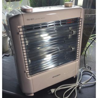 三菱電機 - MITSUBISHI 電気ストーブ(スチーム付) 淡いピンク色の通販