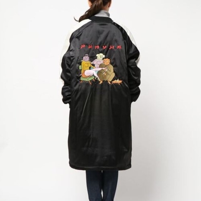 PUNYUS - プニュズ ロングスカジャン エンジ サイズ3の通販 by つき's