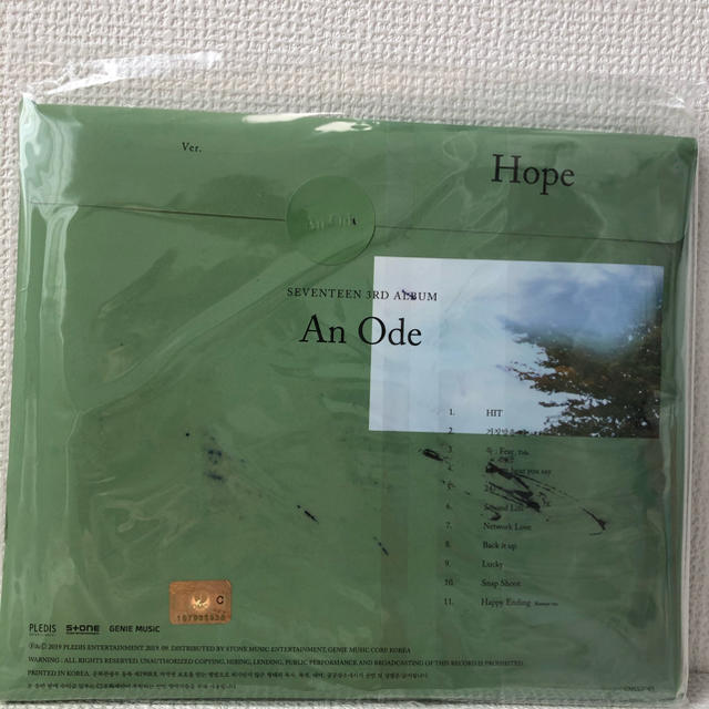 SEVENTEEN - セブチ サイン An Ode CD の通販 by 00's shop